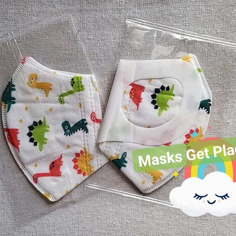 3D Kids Masks (Dinosaurs) 60 pieces